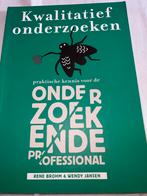 Kwalitatief onderzoeken - HBO Social Work, Ophalen of Verzenden, Gamma, Gelezen, HBO