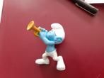Smurf met trompet, 8 cm, Verzamelen, Smurfen, Gebruikt, Ophalen of Verzenden, Muzieksmurf, Poppetje, Figuurtje of Knuffel