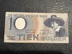Tien gulden 1943, Postzegels en Munten, Bankbiljetten | Nederland, Ophalen of Verzenden, 10 gulden, Los biljet
