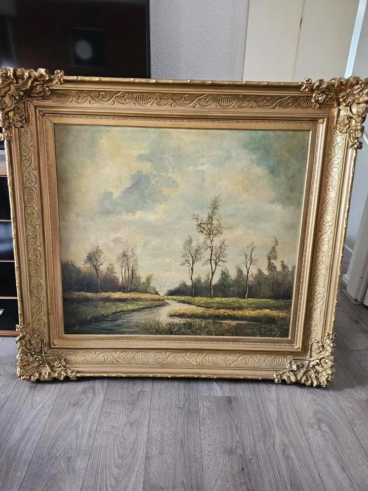 Antiek Schilderij R. Gilbert, Antiek en Kunst, Kunst | Schilderijen | Klassiek, Ophalen