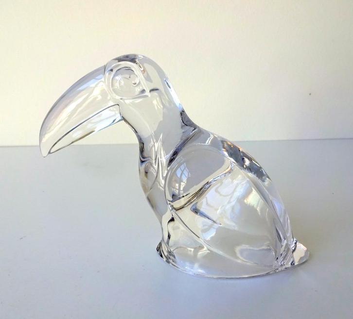 Glazen vogel toekan helder doorzichtig Villeroy & Boch 3019-, Antiek en Kunst, Antiek | Glas en Kristal, Ophalen of Verzenden
