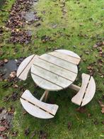 Kinderpicknicktafel Hout Rond, Tuin en Terras, Picknicktafels, Rond, Zo goed als nieuw, Hout, Ophalen