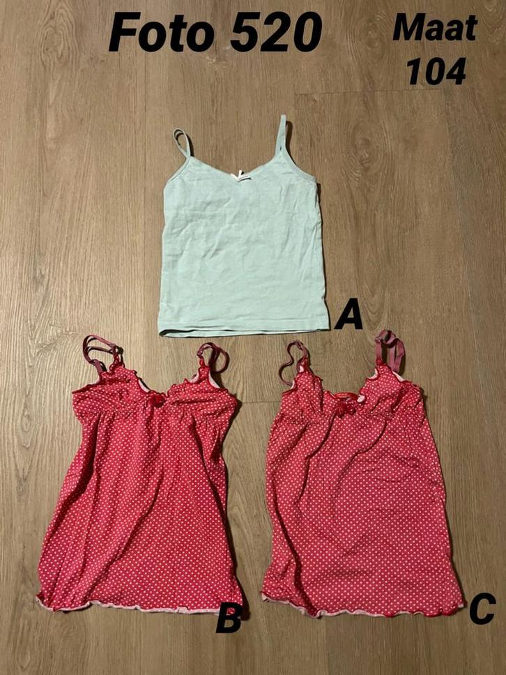 Hemd meisje maat 104 zgan *foto 520*, Kinderen en Baby's, Kinderkleding | Maat 104, Zo goed als nieuw, Meisje, Nacht- of Onderkleding