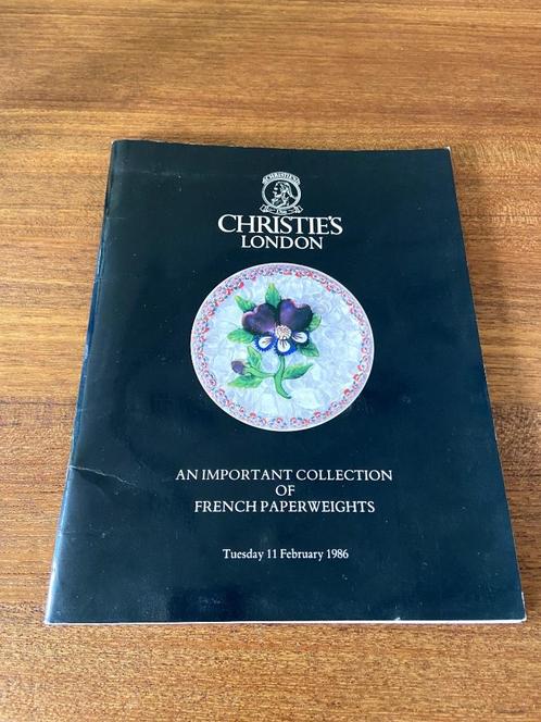 Christie's London important collection of french paperweight, Boeken, Catalogussen en Folders, Zo goed als nieuw, Catalogus, Ophalen of Verzenden