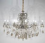 XL hanglamp chandelier 10 lichts ovaal zakkroon NEW, Huis en Inrichting, Lampen | Kroonluchters, Ophalen of Verzenden, Nieuw, Glas