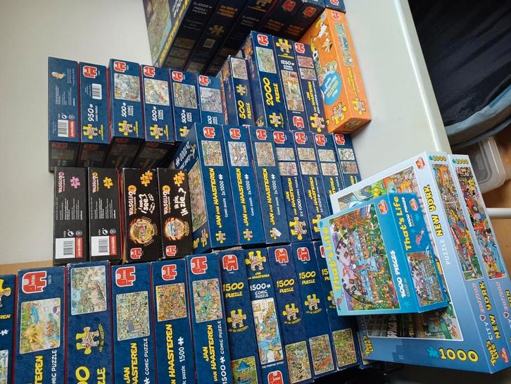 Jan van Haasteren in prijs verlaagd, Hobby en Vrije tijd, Denksport en Puzzels, Zo goed als nieuw, Legpuzzel, 500 t/m 1500 stukjes