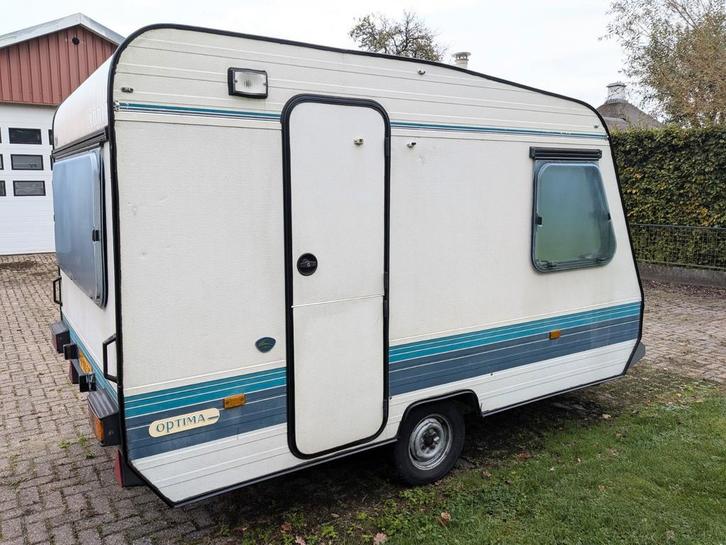 Adria Prima 360 - Caravan met kenteken! 1988, Caravans en Kamperen, Caravans, Particulier, 500 - 750 kg, Rondzit, Adria, Gascomfoor