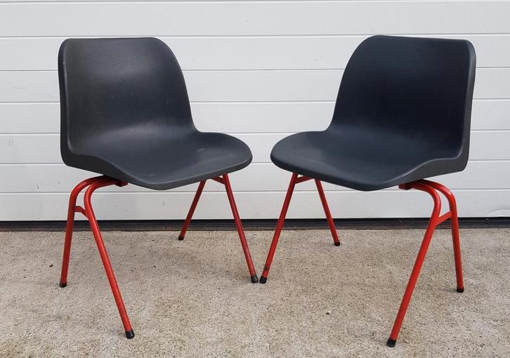 19 x Vepa kantine stoelen kunststof kuipstoelen cafe horeca, Huis en Inrichting, Stoelen, Zo goed als nieuw, Vijf, Zes of meer stoelen