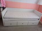 Ikea Hemnes uitschuifbed/bedbank, 85 tot 100 cm, Gebruikt, Verzenden, Lattenbodem