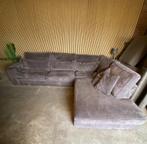 !!ACTIE!! GRIJZE RIBSTOF HOEKBANK, GRATIS LEVERING, Huis en Inrichting, Banken | Bankstellen, Verzenden, Hoekbank, 300 cm of meer
