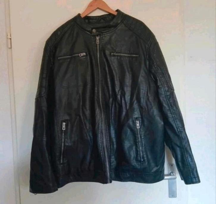 Als nieuw zwarte biker bikers jas jack mt 58 60 3xl 4xl, Kleding | Heren, Jassen | Zomer, Zo goed als nieuw, Maat 56/58 (XL), Zwart