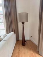 Houten vloerlamp met stoffen kap, Ophalen, Zo goed als nieuw, Hout, 150 tot 200 cm