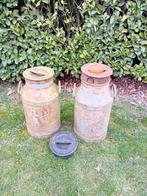 2 oude melkbussen Ons Belang jaren 60 en 70, Ophalen, Gebruikt