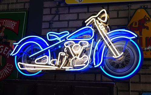 Mooie grote motor neon decoratie mancave garage verlichting, Verzamelen, Merken en Reclamevoorwerpen, Nieuw, Lichtbak of (neon) lamp