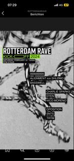 Rotterdam rave kick off 10 februari, Tickets en Kaartjes