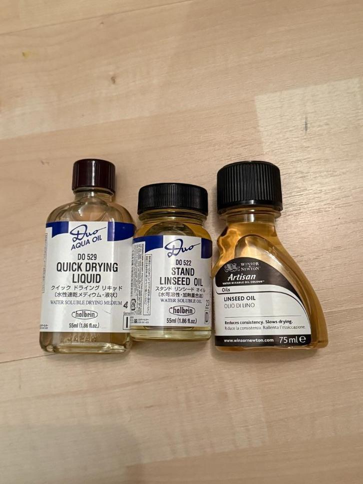 Winsor & Newton en Holbein mediums / lijnzaadolie (NIEUW), Hobby en Vrije tijd, Schilderen, Nieuw, Olieverf, Ophalen of Verzenden