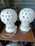 Twee gipsen lampen sterren/maantjes, Ophalen, Overige materialen, Gebruikt, Minder dan 50 cm