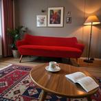 Vintage oranjerode zetel / canapé / sofa, Ophalen