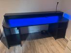 Gaming bureau met RGB verlichting, Huis en Inrichting, Bureaus, Ophalen, Zo goed als nieuw, Bureau