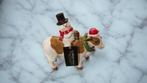 Koe met sneeuwpop cow christmas, Diversen, Kerst, Ophalen of Verzenden, Nieuw
