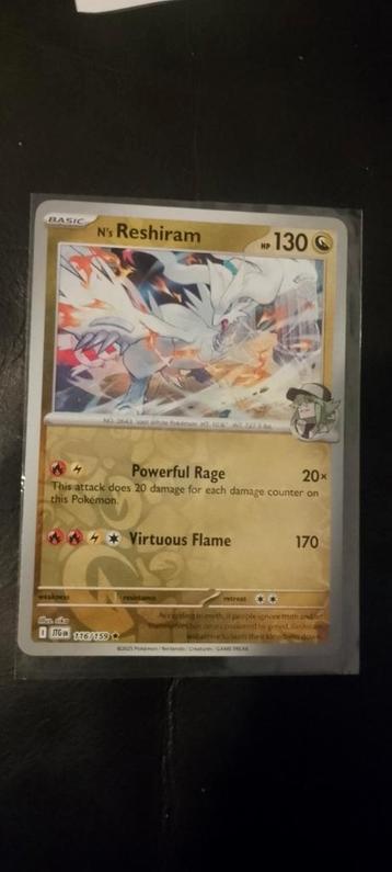 N's reshiram reverse holo journey together  beschikbaar voor biedingen