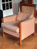 Twee Giorgetti kersenhouten stoelen, Huis en Inrichting, Ophalen, Vintage, 75 tot 100 cm, Zo goed als nieuw