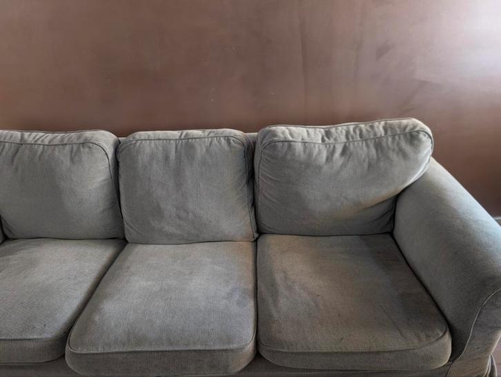 ikea ektorp tallmyra zwart/ wit hoes, Huis en Inrichting, Banken | Bankstellen, Gebruikt, Tweepersoons, 200 tot 250 cm, 75 tot 100 cm
