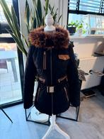 Ventiuno Winterjas Bontkraag Lamsleder, Kleding | Dames, Ophalen of Verzenden, Zo goed als nieuw, Maat 38/40 (M), Zwart