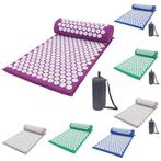 Massage Mat Met Kussen / Yoga Masseren Stress Acupunctuur, Verzenden, Nieuw, Massagestoel of Kussen