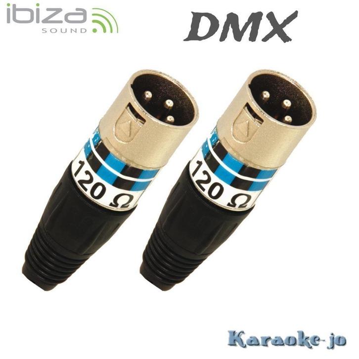 IBIZA XLR-EOL XLR-male 120 Ohm DMX afsluitweerstanden, Muziek en Instrumenten, Licht en Laser, Nieuw, Licht, Ophalen of Verzenden