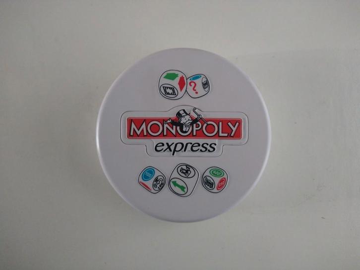 Monopoly Express - Hasbro, Hobby en Vrije tijd, Gezelschapsspellen | Bordspellen, Zo goed als nieuw, Een of twee spelers, Drie of vier spelers