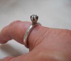 Zilveren Pandora ring met steentje maat 17.25 nr. 1128, Sieraden, Tassen en Uiterlijk, Ringen, Gebruikt, Verzenden, 17 tot 18