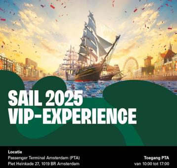 Sail Amsterdam 2025 VIP experience donderdag 21 augustus beschikbaar voor biedingen