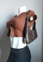 Bruin Crop-Top - Maat S, Bruin, Ophalen of Verzenden, Zo goed als nieuw, Korte mouw