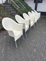 Lord Yo stoelen 6 stuks voor € 100,-, Huis en Inrichting, Stoelen, Ophalen, Kunststof, Gebruikt, Wit