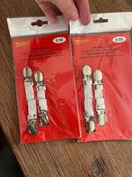 2 x Lakenspanners, Eenpersoons, Wit, Overige typen, Nieuw