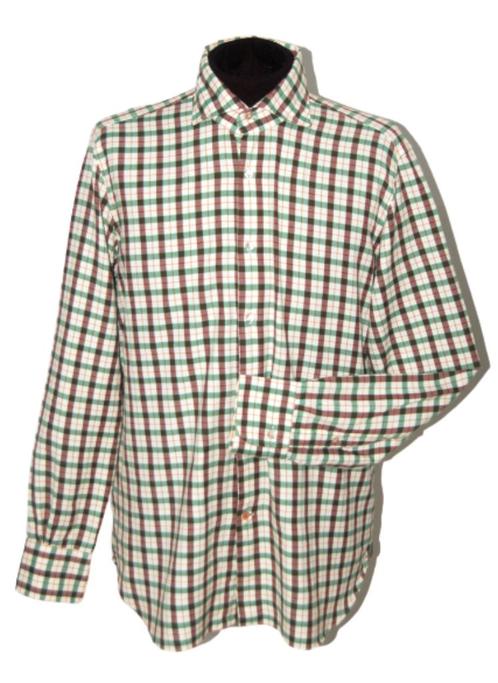 Nieuw Mazzarelli geruit overhemd, shirt, Mt. L, Kleding | Heren, Overhemden, Nieuw, Halswijdte 41/42 (L), Blauw, Verzenden