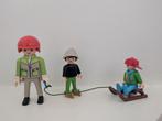 Playmobil winter set poppetjes op de slee., Ophalen of Verzenden, Zo goed als nieuw, Complete set