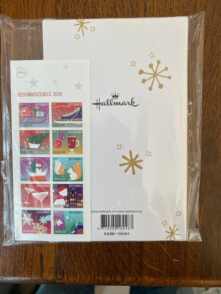 Decemberzegels 2016 Hallmark Kaarten - Zeldzaam!, Verzamelen, Ansichtkaarten | Buitenland, Ongelopen, België en Luxemburg, 1980 tot heden