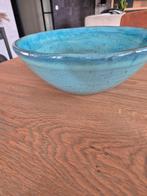 Mooie schaal doorsnede bovenrand 27cm en 10,5cm hoog., Ophalen of Verzenden, Zo goed als nieuw, Rond, Glas