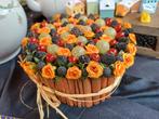 Decoratieve Tafelstuk met Fruit en Bloemen, Ophalen of Verzenden