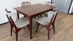 eethoek vintage teakhout, Huis en Inrichting, Complete eetkamers, Ophalen, Gebruikt, Jaren 60 stijl, vintage, 4 tot 6 stoelen