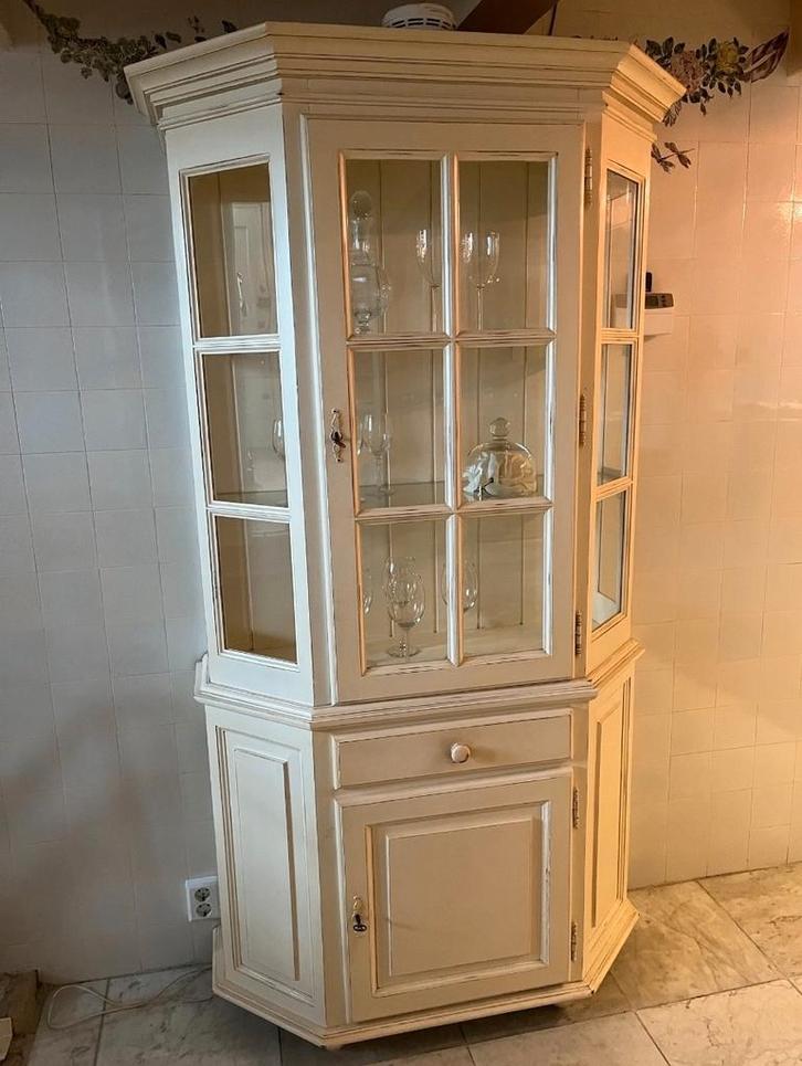 Vitrinekast, Huis en Inrichting, Kasten | Vitrinekasten, Zo goed als nieuw, 200 cm of meer, 25 tot 50 cm, Ophalen