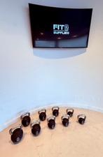 Technogym Kettlebell set diverse totaal 148 kg, Sport en Fitness, Fitnessmaterialen, Ophalen, Gebruikt, Benen, Kettlebell