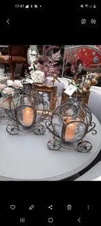 2 koets wind lichten 85.00 p.s goud kleurig, Huis en Inrichting, Woonaccessoires | Kandelaars en Kaarsen, Ophalen of Verzenden