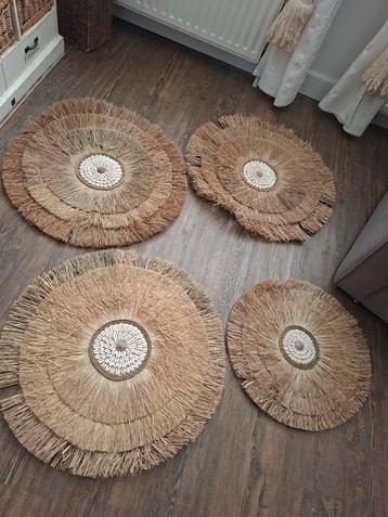 IBIZA raffia schelpen wanddecoraties beschikbaar voor biedingen