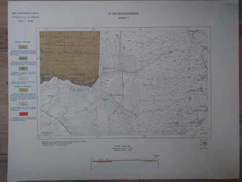 61 / Geologische kaart uit 1935 van Nieuw Schoonebeek, Boeken, Atlassen en Landkaarten, Zo goed als nieuw, Landkaart, Nederland