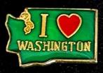 I love Washington pin, Verzenden, Nieuw, Stad of Land, Speldje of Pin