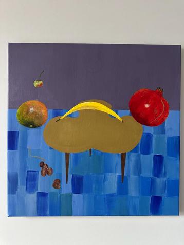 Abstract Stilleven Acryl Schilderij beschikbaar voor biedingen