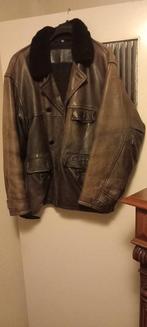 Vintage Canadese Politie Leren Jas XL, Bencat, Zwart, Maat 56/58 (XL), Ophalen of Verzenden